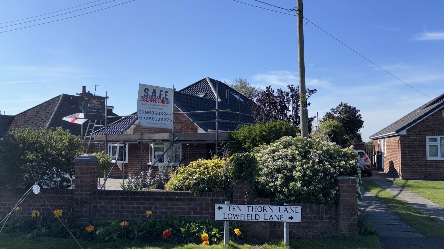 Finished roofline and eaves on a York home